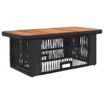vidaXL Ensemble de salle à manger pour jardin 4 Pièces Noir et Crème