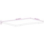 vidaXL Dessus de bureau avec courbe 110x50x2 5 cm manguier massif brut