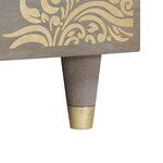 vidaXL Table basse Gris 100 x 54 x 40 cm bois de manguier massif