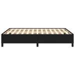 vidaXL Cadre de lit sans matelas noir 140x200 cm tissu