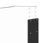 vidaXL Tête de lit Chêne noir 135 cm Bois d'ingénierie