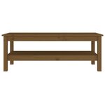 vidaXL Table basse Marron miel 110x50x40 cm Bois massif de pin