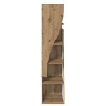 vidaXL Meuble d'angle Blanc 32x32x140cm Bois d'ingénierie