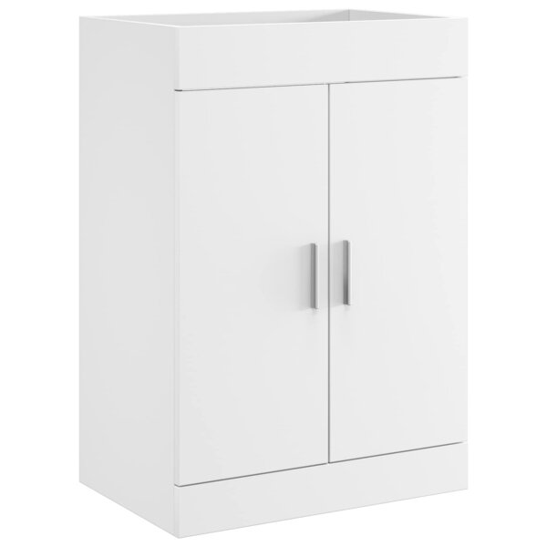 vidaXL Meuble sous lavabo de salle de bain Blanc 78 5 x 37 5 x 81 cm