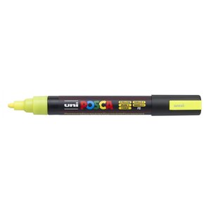 Marqueur PC5M pointe conique moyenne Jaune Fluo x 6 POSCA