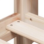 vidaXL Lit superposé avec toit 80x200 cm bois de pin massif