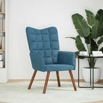 vidaXL Chaise de relaxation Bleu Velours