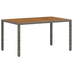 vidaXL Ensemble de salle à manger pour jardin 5 Pièces Gris et marron