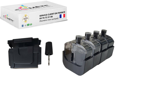 4 recharge compatible avec canon 540xl noir