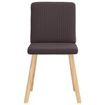 vidaXL Chaises à manger lot de 4 marron foncé tissu