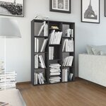 vidaXL Cloison de séparation Gris brillant 100x24x140 cm Aggloméré