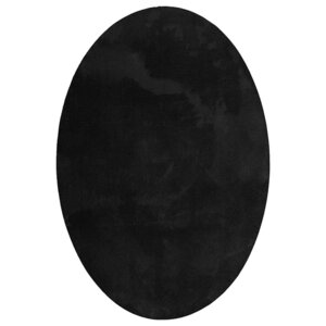 vidaXL Tapis HUARTE Noir 230 x 160 cm 100  Polyester