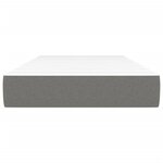vidaXL Matelas de lit à ressorts ensachés Gris foncé 90x200x20cm Tissu