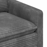 vidaXL Canapé Gris clair 76 x 81 x 87 5 cm Polyester