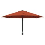 vidaXL Parasol de terrasse Terracotta Cadre en aluminium  toile en polyester