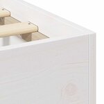 vidaXL Cadre de lit Blanc 75 x 190 cm