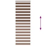vidaXL Store zèbre marron 80x230 cm largeur du tissu 75 9 cm polyester