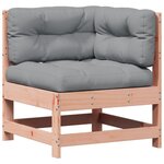 vidaXL Salon de jardin 7 Pièces avec coussins bois massif douglas
