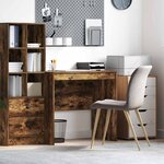 vidaXL Bureau Chêne fumé 80 x 50 x 76 cm Bois d'ingénierie
