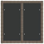 vidaXL Ensemble de canapé de jardin 7 Pièces Gris polyrotin