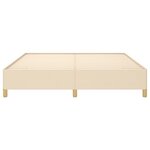 vidaXL Cadre de lit sans matelas crème 160x200 cm tissu
