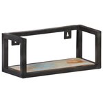 vidaXL Étagères murales 2 Pièces 40 cm Bois de récupération massif
