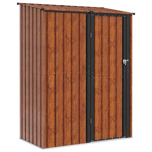 vidaXL Cabanons de jardin Marron 153 5 x 86 x 200 cm Métал