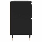 vidaXL Armoire de salle de bain noir 80x33x60 cm bois d'ingénierie