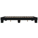 vidaXL Cadre de lit sans matelas noir 150x200 cm