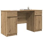 vidaXL Bureau chêne artisanal 140 x 49 x 76 cm Bois d'ingénierie