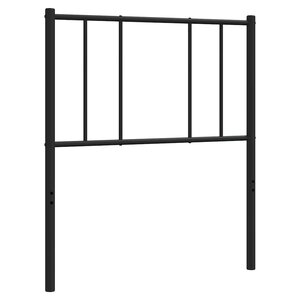 vidaXL Tête de lit métal noir 100 cm
