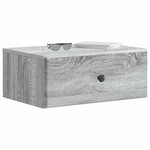 vidaXL Cabinet de chevet mural Sonoma gris 49 x 34 5 x 20 cm