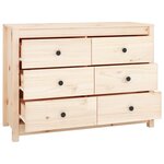 vidaXL Armoire latérale 100x40x72 cm Bois de pin massif