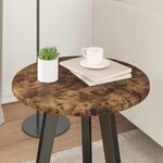 vidaXL Plateau de table Chêne fumé 40 x 40 x 1.5 cm Bois d'ingénierie