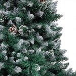 vidaXL Arbre de Noël artificiel pré-éclairé/boules pommes de pin 180cm