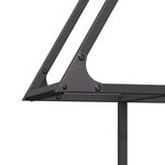 vidaXL Portant de bois chauffage noir 80x25x90 cm