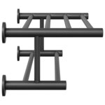 vidaXL Porte-serviettes Noir 61 x 23 x 17 cm Acier inoxydable