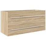 vidaXL Ensemble de meubles de salle de bain 2 Pièces chêne sonoma