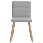 vidaXL Chaises à manger lot de 4 gris nuage tissu