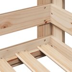 vidaXL Cadre de lit sans matelas 90x200 cm bois de pin massif