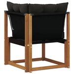 vidaXL Canapé d'angle extérieur Naturel