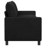 vidaXL Canapé Noir 196 x 81 x 87 5 cm Velours