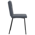 vidaXL Chaises à manger lot de 6 gris foncé velours