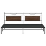 vidaXL Cadre de lit sans matelas chêne marron 193x201 cm