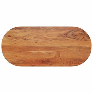 vidaXL Dessus de table 90x40x2 5 cm ovale bois massif d'acacia