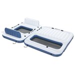 Bestway Île flottante Hydro-Force 2 Pièces Blanc et bleu PVC
