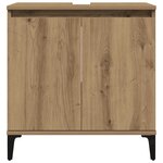 vidaXL Armoire d'évier chêne artisanal 58x33x60 cm bois d'ingénierie