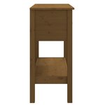 vidaXL Table console Marron miel 75x35x75 cm Bois massif de pin