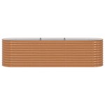 vidaXL Lit surélevé Effet Bois Métal 320 X 80 X 81 cm Durable