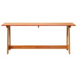 Banc d'extérieur vidaXL Acacia 119x35x47 cm Bois massif de pin